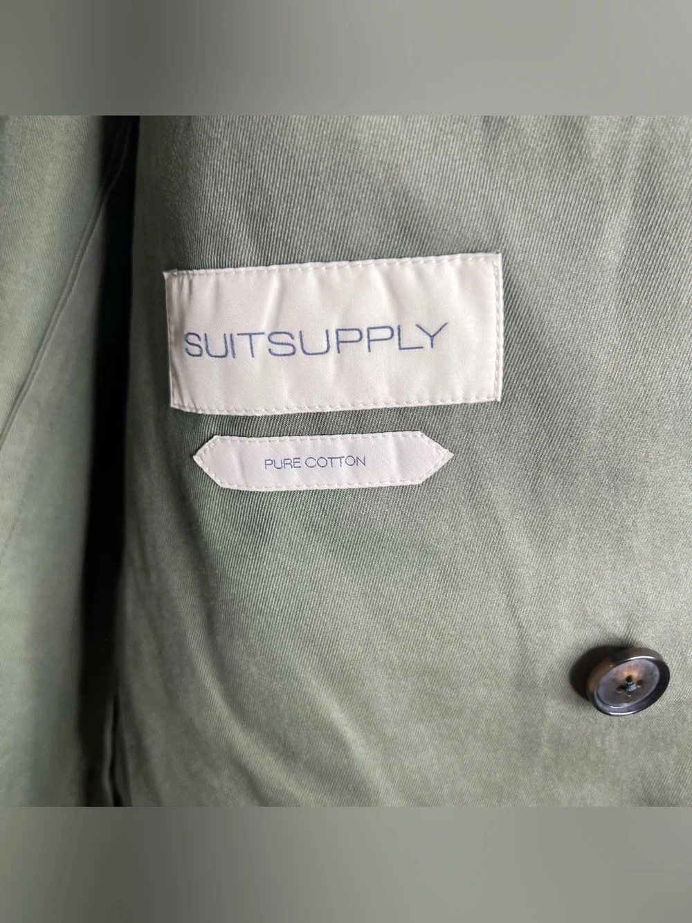 Suitsupply Havana Double Breasted 4 Button Unlined Blazer Mens EU 54 US 44 Green